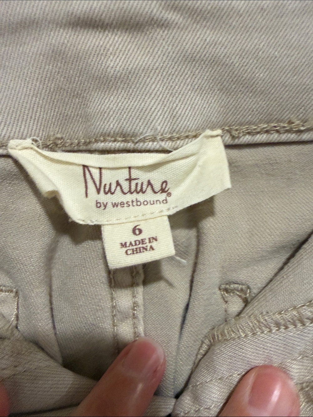 Nature by Westbound Women’s Beige Wide Leg Crop Pants Size 6 Stretch Casual - Picture 2 of 6